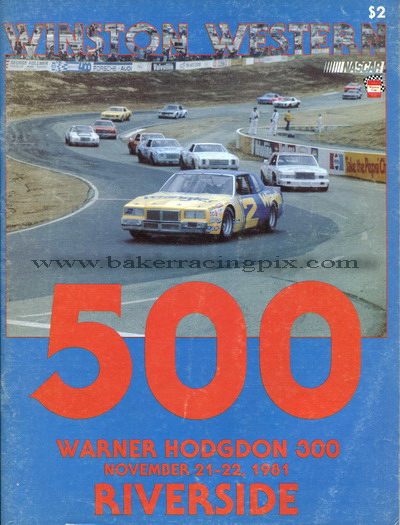 1981 Winston Western 500/Warner W. Hodgdon 300